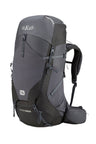 Rab Women's Exion ND55L Hiking Pack in Anthracite/Graphene - Front View