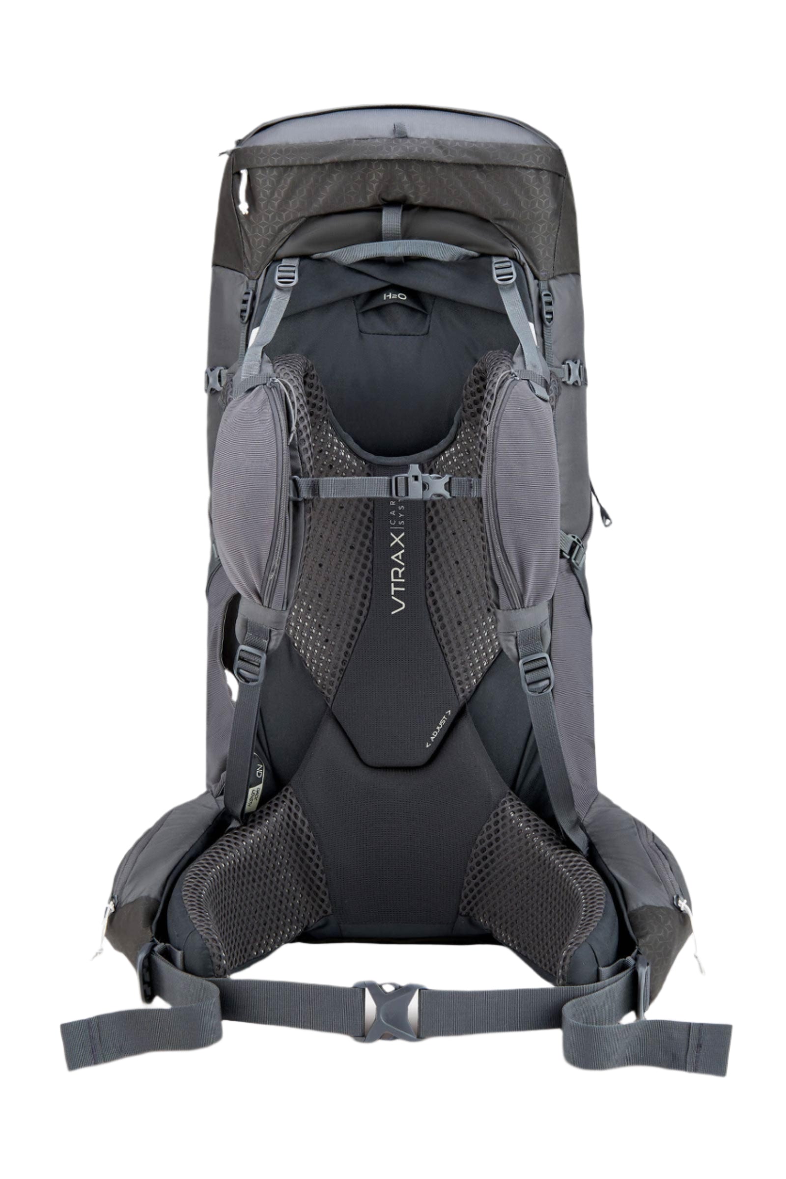Rab Women's Exion ND65L Hiking Pack in Anthracite/Graphene - Back View