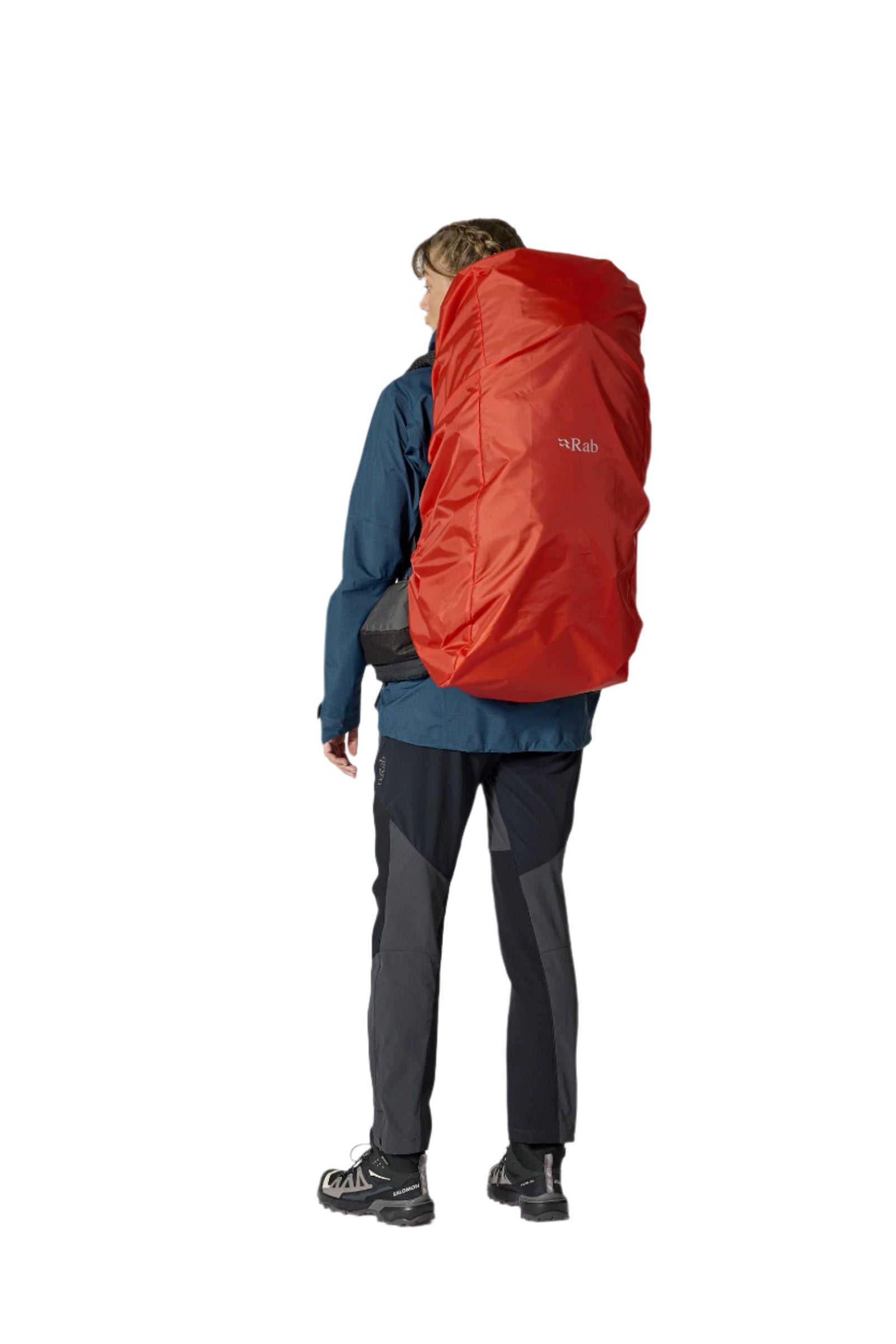Rab Women's Exion ND65L Hiking Pack in Anthracite/Graphene - On Model Full Length Three Quarter