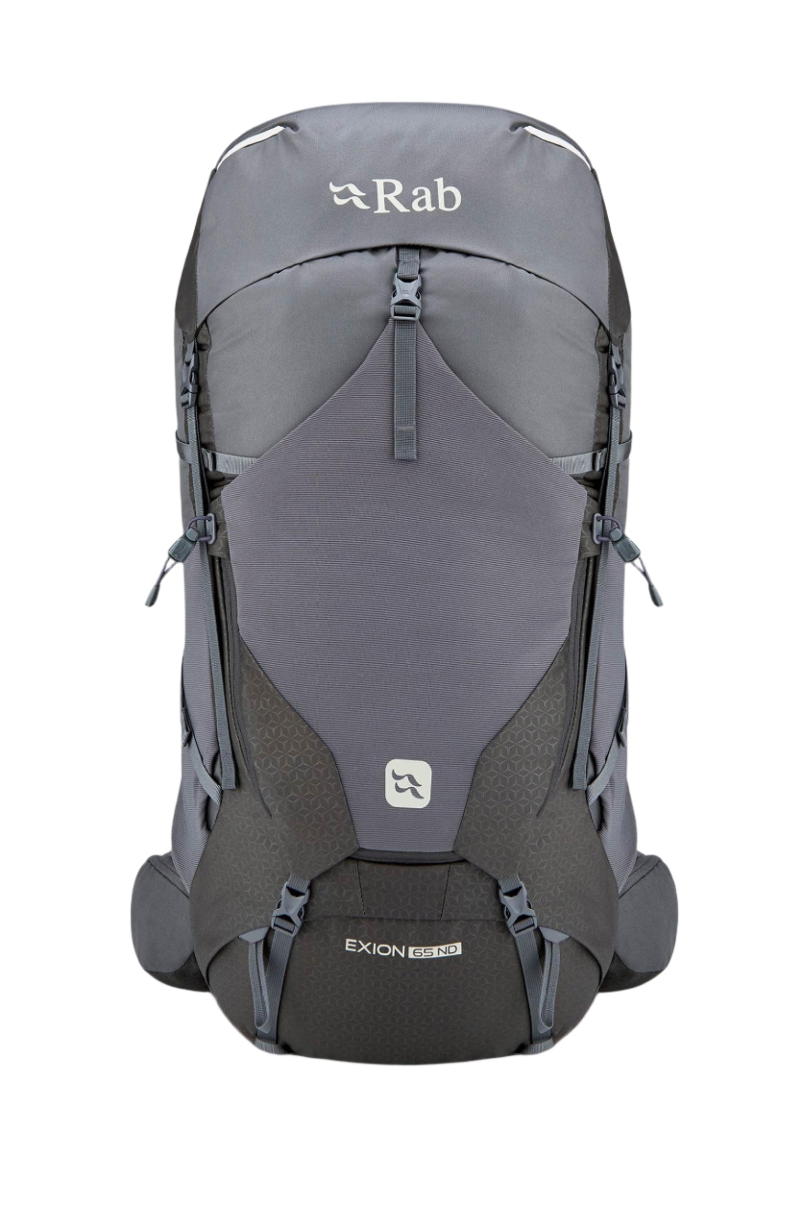Rab Women's Exion ND65L Hiking Pack in Anthracite/Graphene - Side View