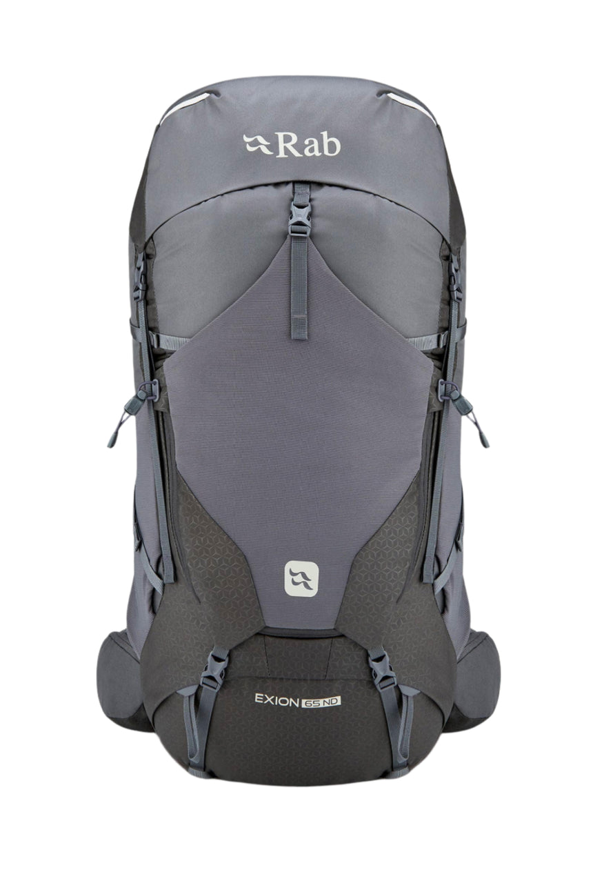 Rab Women's Exion ND65L Hiking Pack in Anthracite/Graphene - Side View