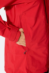 Rab Women's Firewall Guide Waterproof Jacket in Summit Red - cuff detail