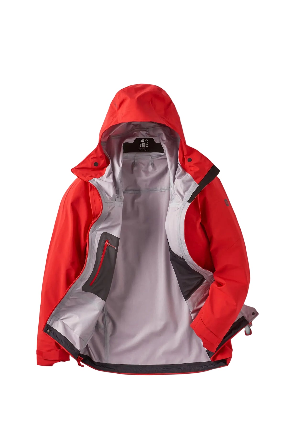 Rab Women's Firewall Guide Waterproof Jacket in Summit Red - interior
