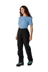 Rab Women's Firewall Guide Waterproof Pants in Black - worn, back
