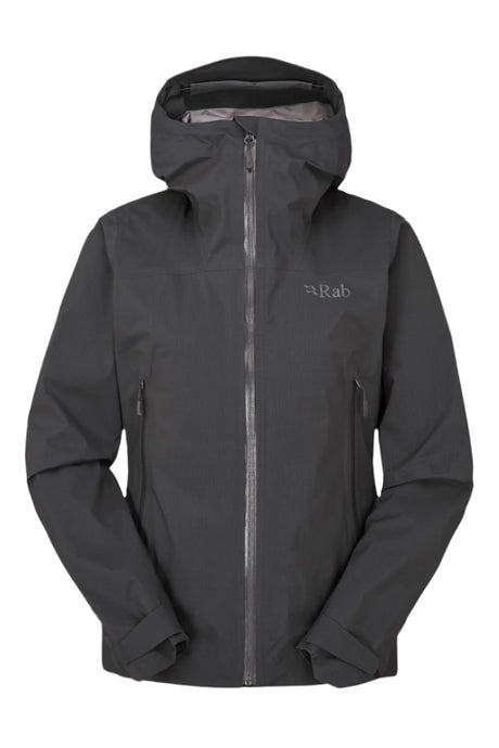 Rab Women's Firewall Light Waterproof Jacket in Anthracite - front