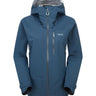 Rab Women's Firewall Mountain Waterproof Jacket in Tempest Blue - front
