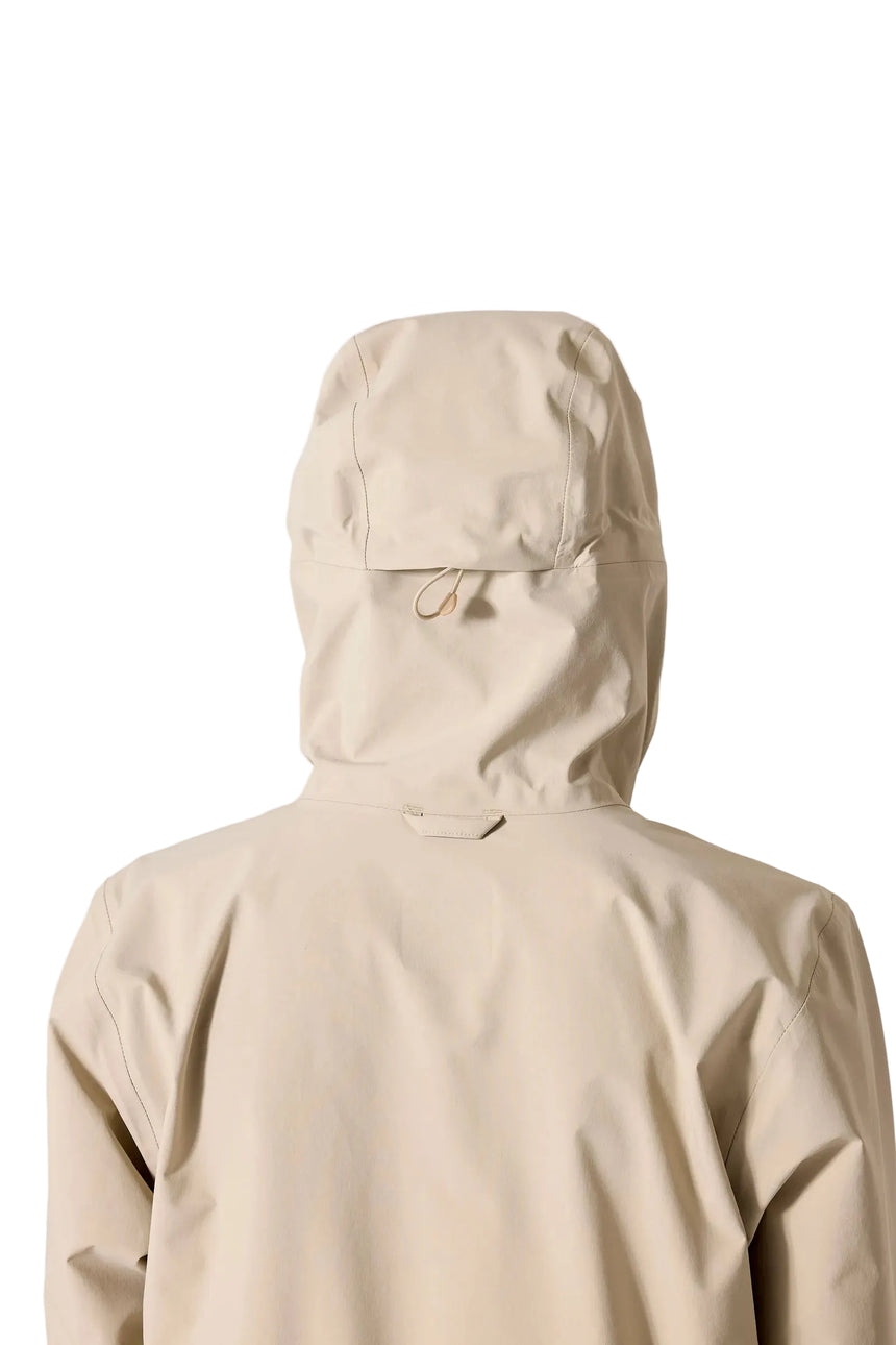 Rab Women's Firewall Waterproof Parka in Dark Pebble - hood detail on model (3 of 7)