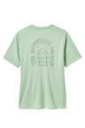 Rab Women's Force Cirque Tee in Fig Green - back
