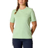 Rab Women's Force Cirque Tee in Fig Green - worn