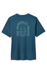 Rab Women's Force Cirque Tee in Tempest Blue - back
