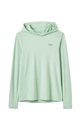 Rab Women's Force Hoody in Fig Green - front