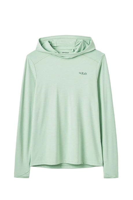 Rab Women's Force Hoody in Fig Green - front
