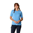 Rab Women's Force Stamp Tee in Bluebird - three-quarter