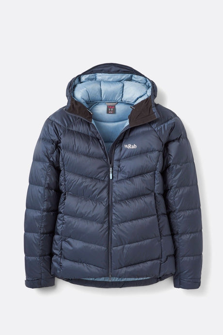 Rab Women's Glaceon Pro Down Jacket in Beluga - Front