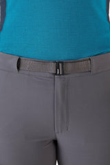 Rab Women's Incline AS Softshell Pants in Graphene - Waistband Detail