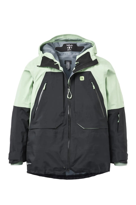Rab Women's Khroma Converge GORE-TEX Ski Jacket in Fig Green/Black - front