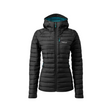 Rab Women's Microlight Alpine Down Jacket in Black - Front