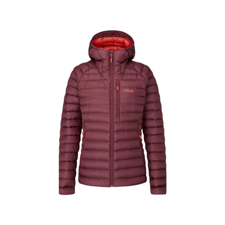 Rab Women's Microlight Alpine Down Jacket in Deep Heather - Front