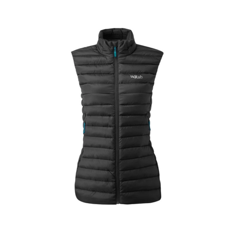 Rab Women's Microlight Down Vest in Black - Front