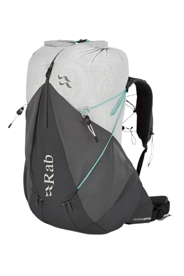 Rab Women's Muon ND40L Hiking Pack in Pewter/Graphene - Front View