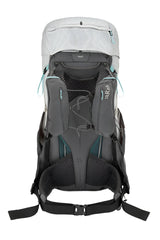 Rab Women's Muon ND50L Hiking Pack in Pewter/Graphene - Back View