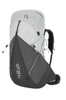 Rab Women's Muon ND50L Hiking Pack in Pewter/Graphene - Front View