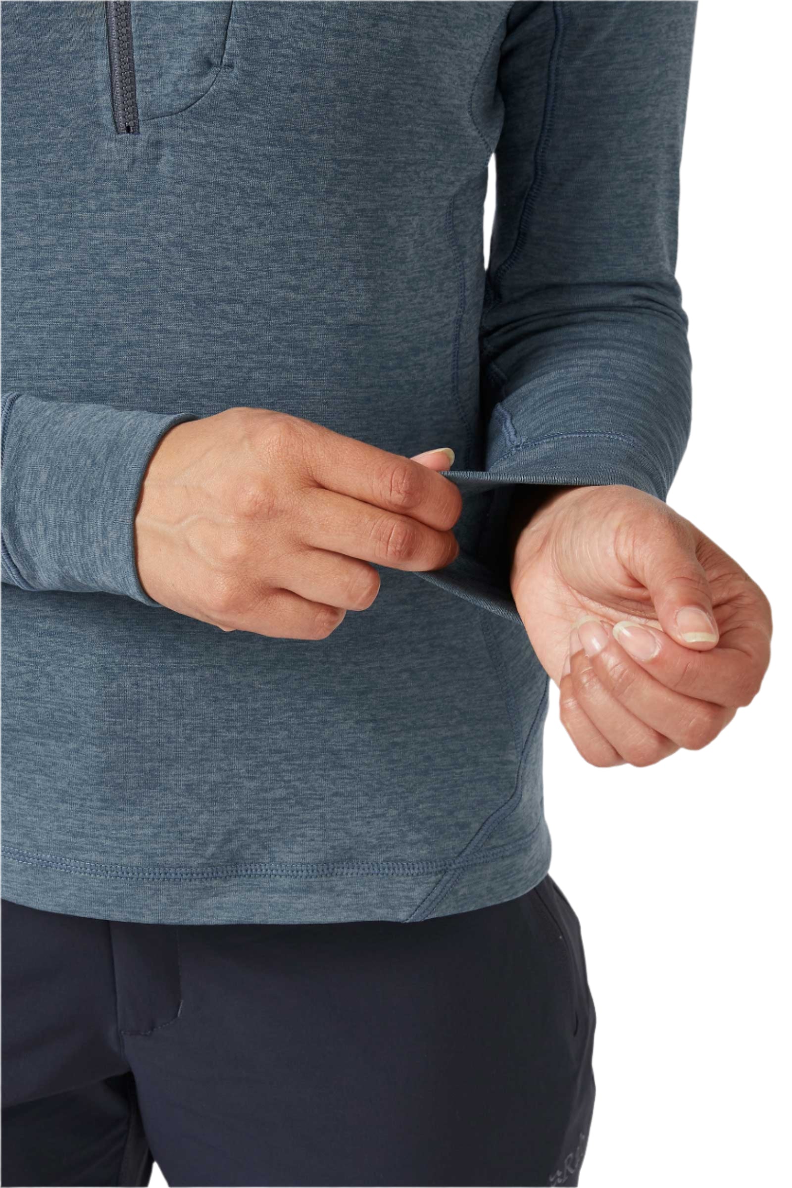 Rab Women's Nexus Pull-On in Steel - cuff detail