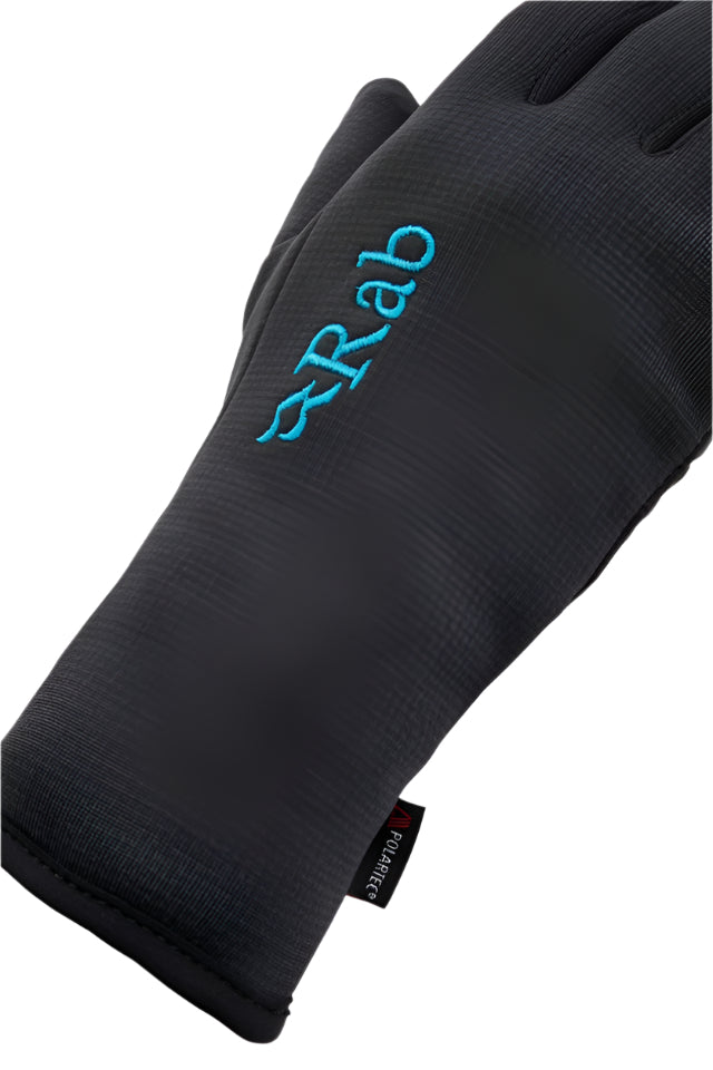 Rab Women's Phantom Grip Gloves in Black - Cuff Detail