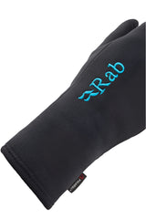 Rab Women's Power Stretch Contact Grip Gloves in Black - Cuff Detail