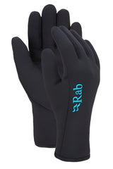 Rab Women's Power Stretch Pro Gloves in Black - front, pair