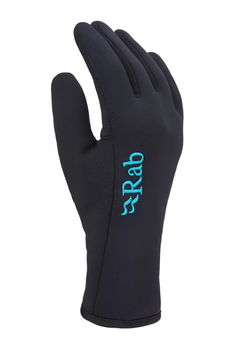 Rab Women's Power Stretch Pro Gloves in Black - palm