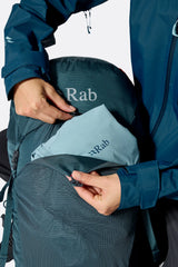 Rab Women's Protium ND33L Day Pack in Orion Blue - Front Stash Pocket Detail