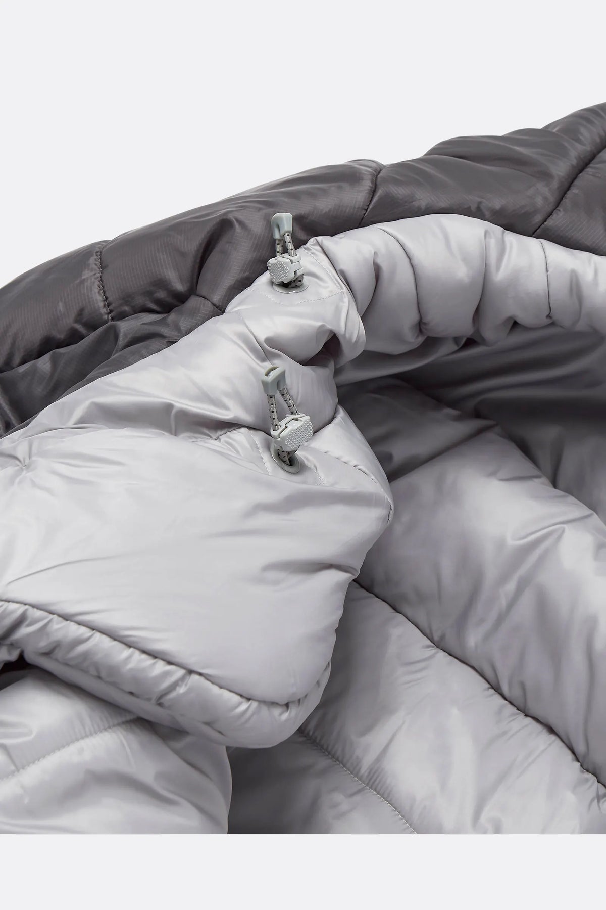 Rab Women's Radeon Synthetic Sleeping Bag (-12°C/10F) in Dark Fig Green/Graphene - packed size, side