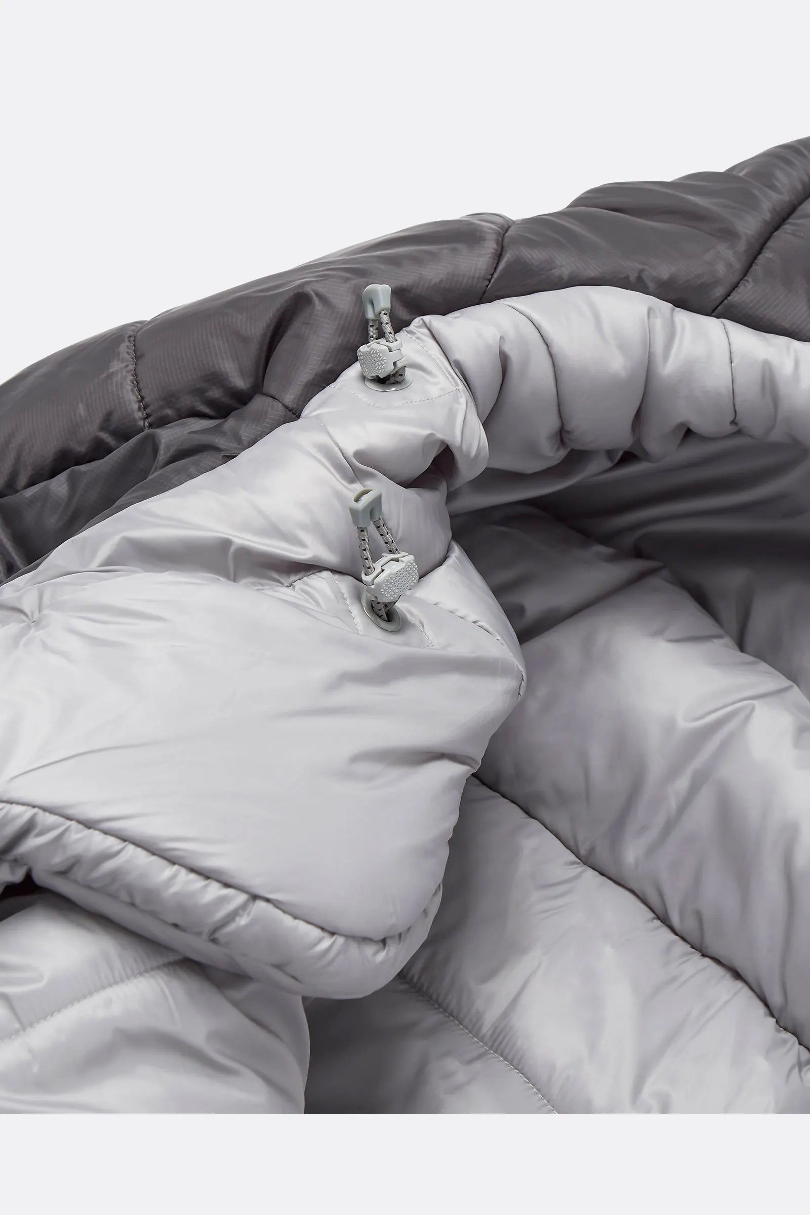 Rab Women's Radeon Synthetic Sleeping Bag (-12°C/10F) in Dark Fig Green/Graphene - packed size, side