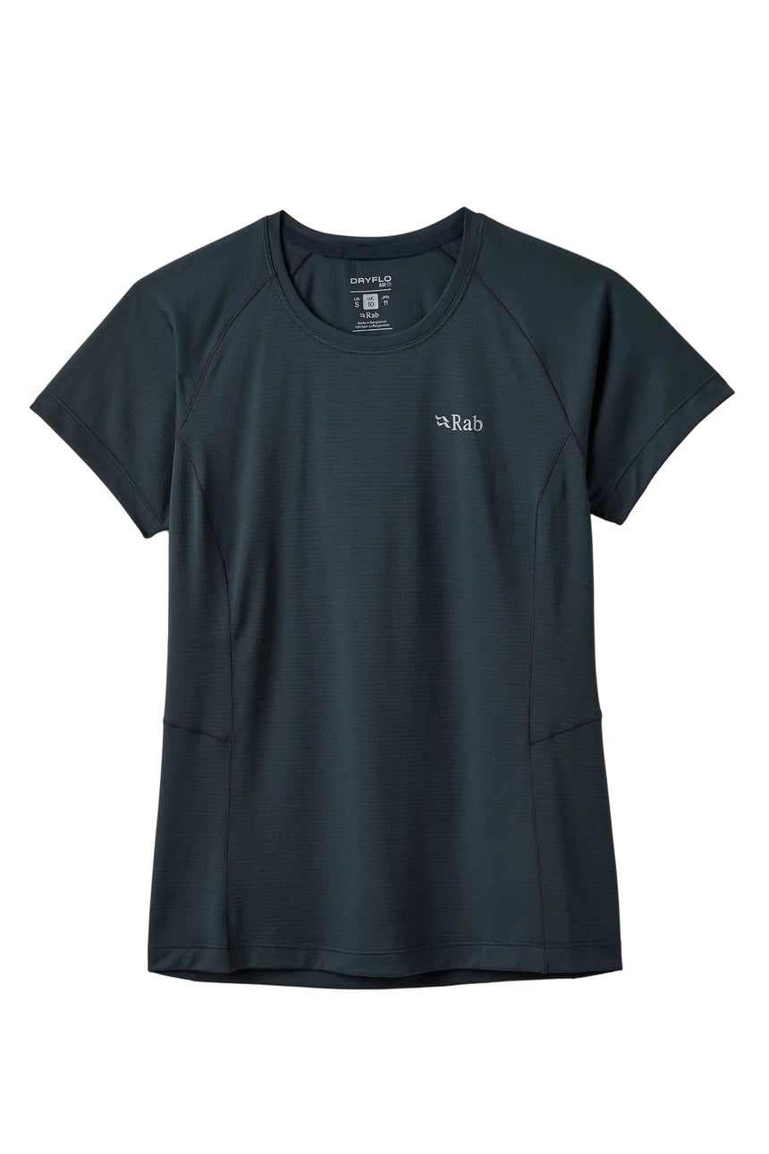 Rab Women's Sonic Tee in Beluga - Front