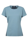 Rab Women's Sonic Ultra Tee in Citadel/Tempest Blue - Front