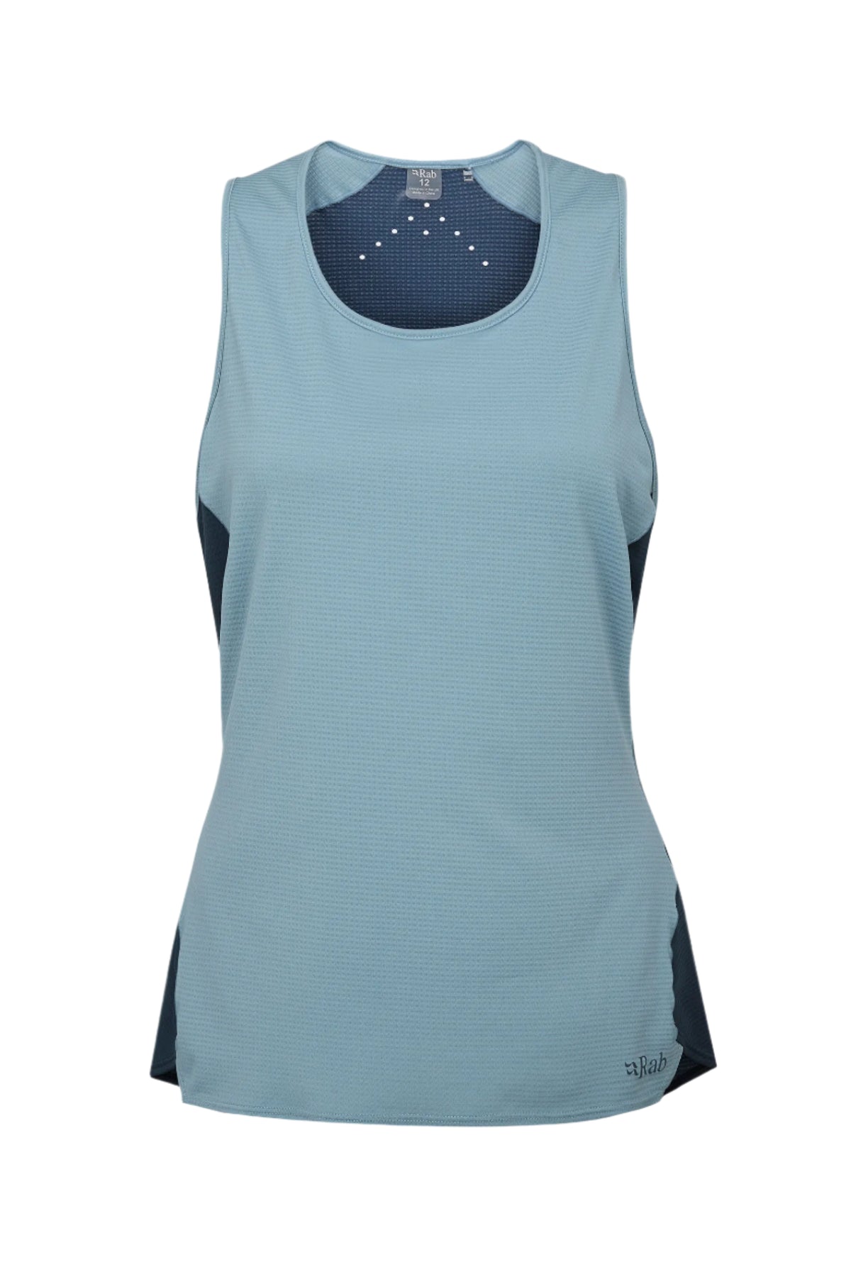 Rab Women's Sonic Ultra Vest in Citadel/Tempest Blue - front
