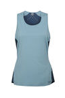 Rab Women's Sonic Ultra Vest in Citadel/Tempest Blue - front