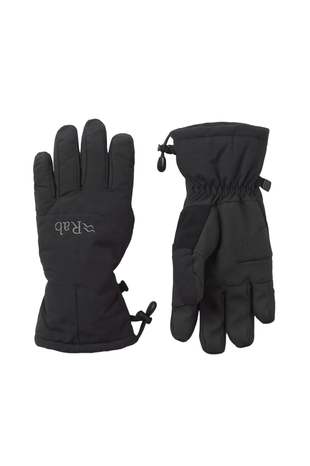 Rab Women's Storm Waterproof Gloves in Black - front