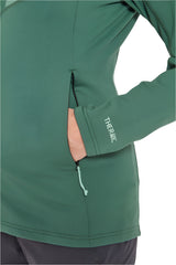 Rab Women's Superflux Hoody in Green Slate - hip pocket detail
