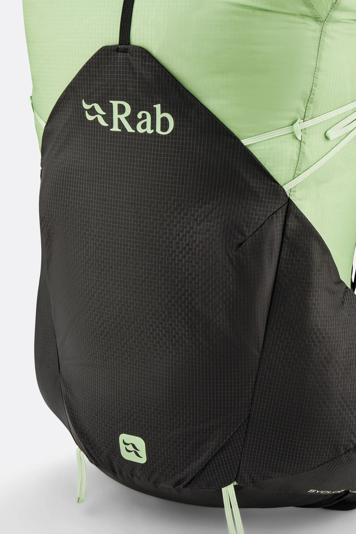 Rab Women's Syclon XP ND 28L Waterproof Pack in Black/Dark Fig Green - Back Standalone