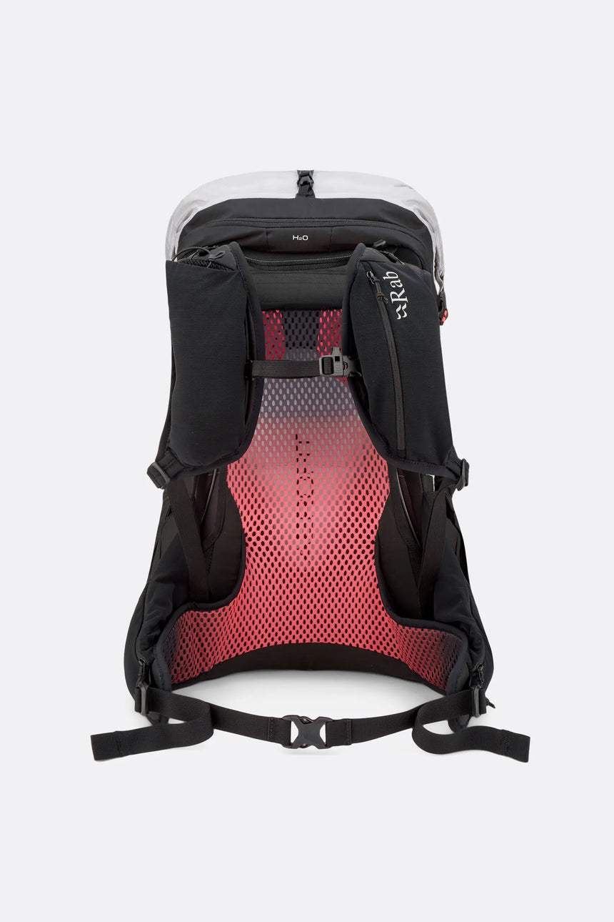 Rab Women's Syclon XP ND 28L Waterproof Pack in Black/Dark Pewter - Back System Standalone
