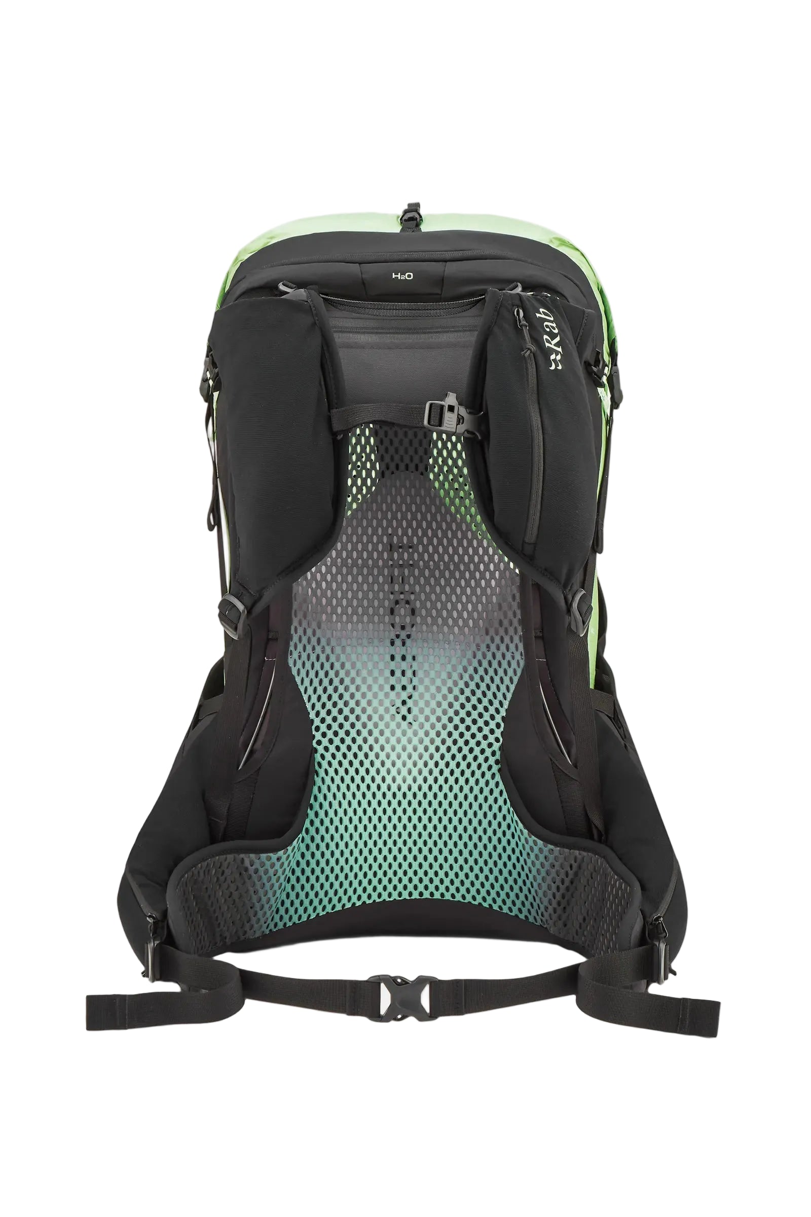 Rab Women's Syclon XP ND 38L Waterproof Pack in Black/Dark Fig Green - Front Standalone 2
