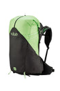 Rab Women's Syclon XP ND 38L Waterproof Pack in Black/Dark Fig Green - Front Standalone