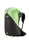 Rab Women's Syclon XP ND 38L Waterproof Pack in Black/Dark Fig Green - Front Standalone
