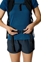 Rab Women's Syclon XP ND 38L Waterproof Pack in Black/Dark Fig Green - Hipbelt Detail