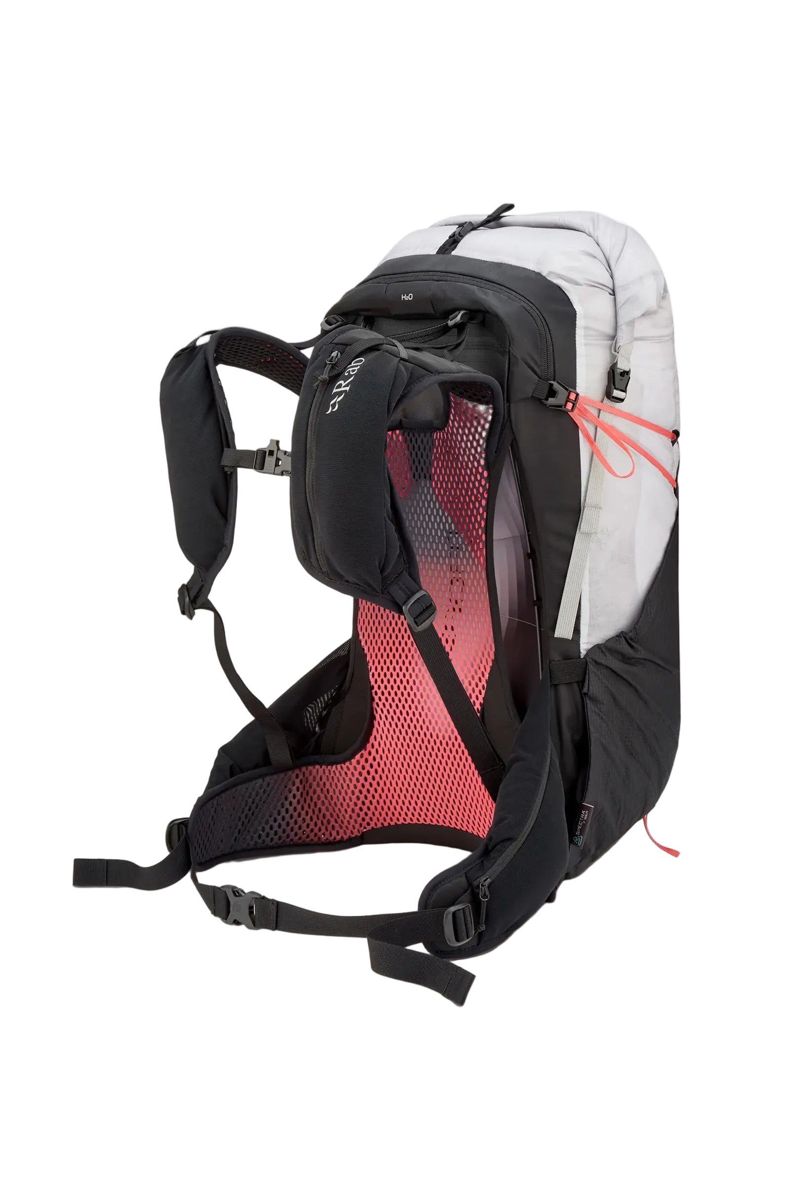 Rab Women's Syclon XP ND 38L Waterproof Pack in Black/Dark Pewter - Side Standalone