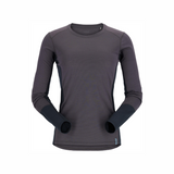 Rab Women's Syncrino Base LS Tee in Graphene - front