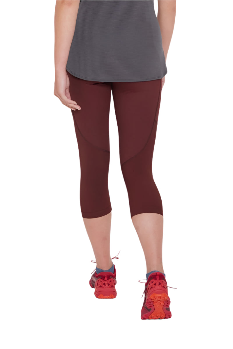 Rab Women's Talus 3/4 Tights in Deep Heather - on model, back