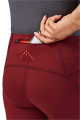Rab Women's Talus 3/4 Tights in Deep Heather - rear pocket detail